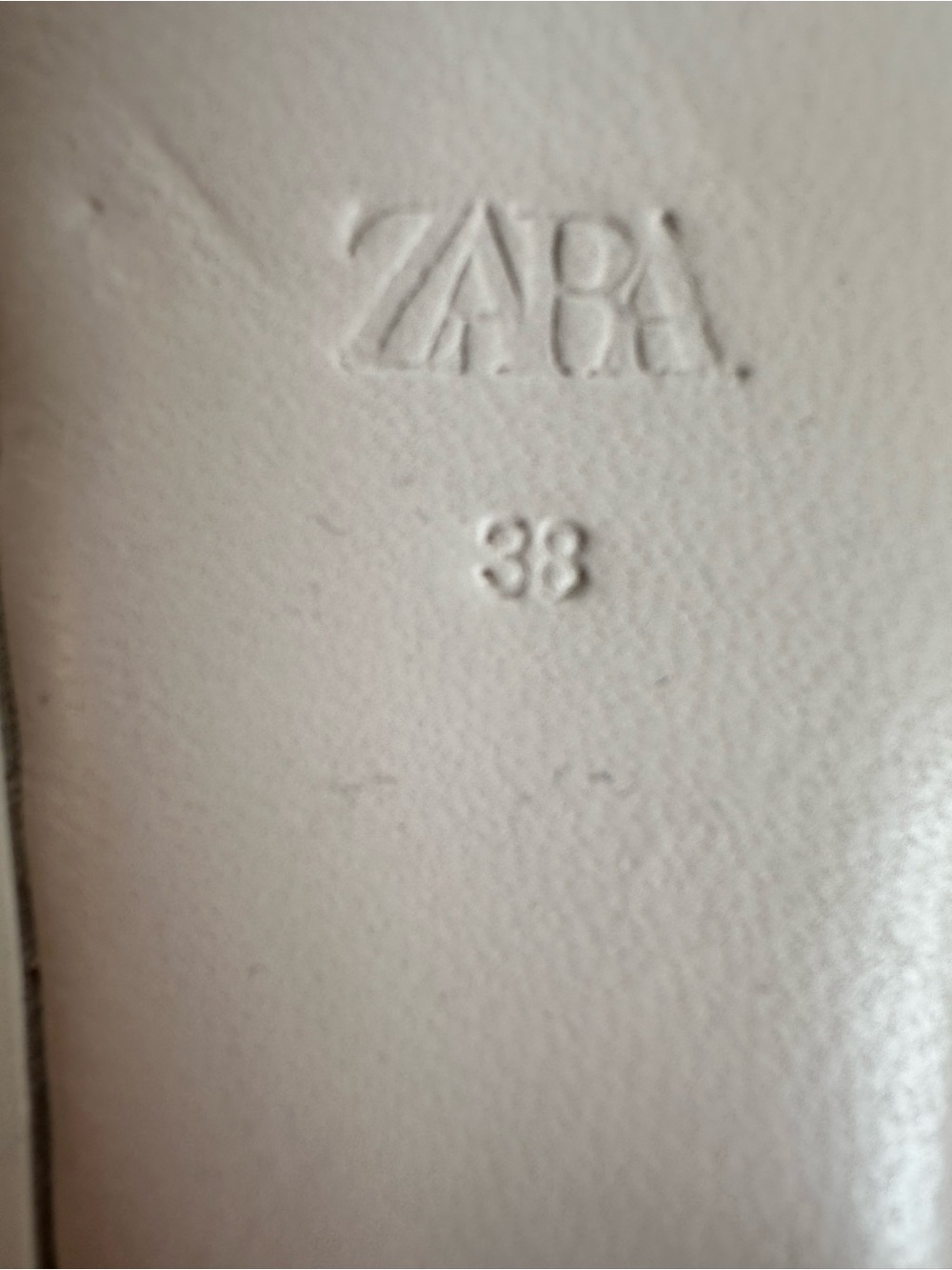 Zara Leather Knot Sandal Slides Off White Size 7.5 - Picture 8 of 11